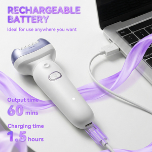 Depiladora 2 en 1 Recargable para Mujer, Afeitadora Eléctrica Corporal, Limpiador Facial, Depilación Femenina, Recortadora de Bikini, Afeitadora de Piernas para Mujer - Product Image 6