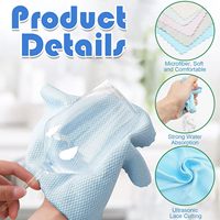Paño de limpieza de microfibra para escamas de pescado, toalla reutilizable sin pelusa altamente absorbente para pulir gafas, toalla para platos sin pelusa