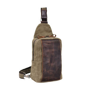 Bolso Bandolera de Lona Impermeable Vintage para Hombre, Estilo Casual Otoñal, Pequeño, 17.5x10x26cm, para Uso en Exteriores - Product Image 5