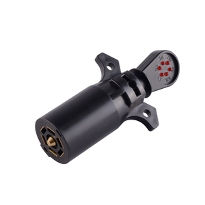 12V 7 Lame <span class=keywords><strong>Connecteur</strong></span> 7 Voies Rond Remorque Prise Fin de Remorque 7 Broches Remorque Câblage Remorquage Prise et Prise - Product Image 4