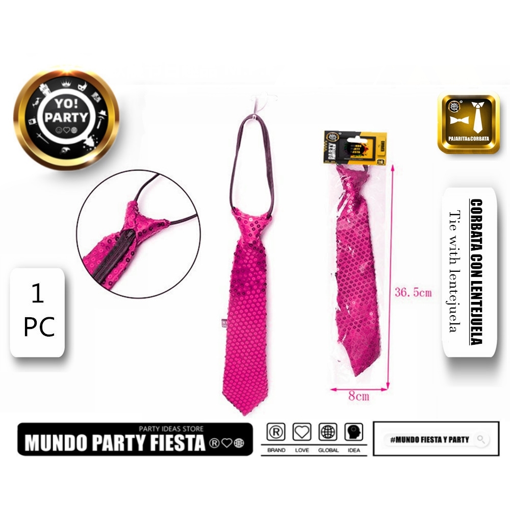 SEQUIN TIE#80085-Premium Polyester Tie with Unique Design