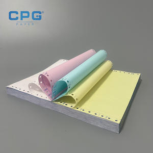 Papel Autocopiativo de Primera Calidad al por Mayor, Rollo Jumbo de 50 g/m², Papel NCR Azul/Negro para Facturas Comerciales - Product Image 1