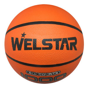 Pallone da <span class=keywords><strong>Basket</strong></span> in Gomma Welstar Basic 2024, Colore Arancione, Canale Piatto, Misura Ufficiale 7, Produttore di Palloni da <span class=keywords><strong>Basket</strong></span> in Gomma - Product Image 3