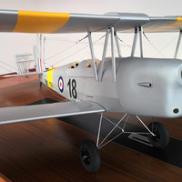 Avion RC Tiger Moth, Biplan à l'échelle géante, finition classique RAF, modèle d'avion à aile fixe en bois de balsa, haute performance, ARF