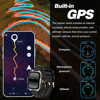 Montre connectée GPS sportive avec contrôle de caméra à distance, appels, écran carré, bracelet en silicone, montre de sport pour activités de plein air
