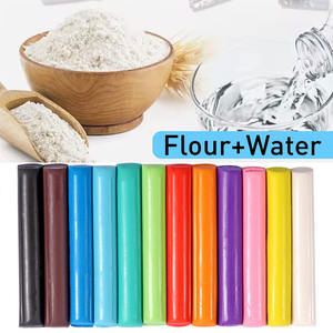 FOSKA Pâte à <span class=keywords><strong>modeler</strong></span> non toxique à <span class=keywords><strong>base</strong></span> <span class=keywords><strong>d</strong></span>'<span class=keywords><strong>huile</strong></span>, 12 couleurs vives, en vrac, pour cadeaux de fête et activités préscolaires, avec moules - Product Image 3