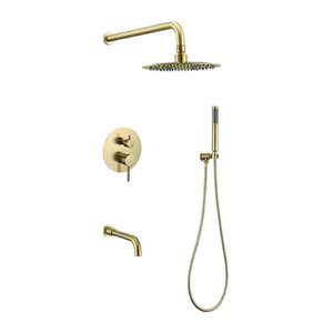 Système de <span class=keywords><strong>douche</strong></span> encastré rond en acier inoxydable 304 de qualité supérieure avec options de fonctions flexibles pour la maison et l'hôtel - Product Image 1
