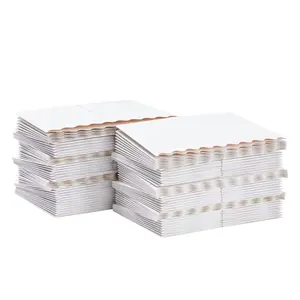 Bordas balanceadas 230gsm material de cardstock mini papel popcorn recipientes caixas para festa