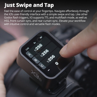 Déclencheur Flash Sans Fil Godox X3 TTL HSS 2.4G avec Écran Tactile OLED et Charge Rapide pour Fujifilm