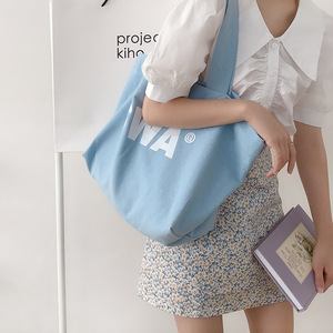 กระเป๋าผ้าแคนวาสพิมพ์ลายตามสั่ง รับทำโลโก้ตามแบบ สีตามสั่ง กระเป๋าใส่ของชำ ผ้าฝ้ายออร์แกนิค - Product Image 4