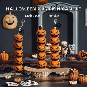 Wholesale Handmade Soy Wax Halloween Pumpkin Shape Cute Mini <b>Long</b>-lasting Scented <b>Candle</b> for Holiday Home Decoration Gift - Product Image 2