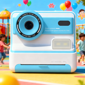 2.4 인치 대형 스크린 1080p Full HD CMOS 센서 및 MicroSD 원 클릭 사진 인쇄 지원 어린이 선물 카메라 - Product Image 1