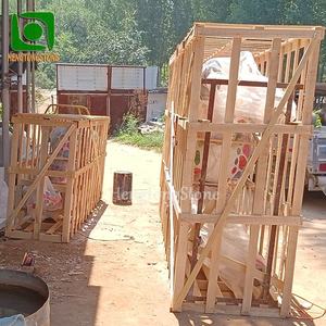 Popolare grande statua di giraffa in fibra di vetro per esterni colorata - Product Image 6