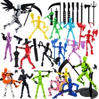 Figurine d'action 3D articulée en plastique, modèle tendance, décoration d'anniversaire porte-bonheur, à assembler, best-seller