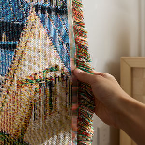 Arazzo da Parete Boho in Macramè, Coperta Tessuta per Decorazione Soggiorno e Camera da Letto, Arte Murale - Product Image 3