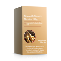 Großhandel Ginseng Saponin Chrom Tabletten 0,5g zur Unterstützung des Blutzuckerspiegels Kräuterergänzungsmittel für Erwachsene