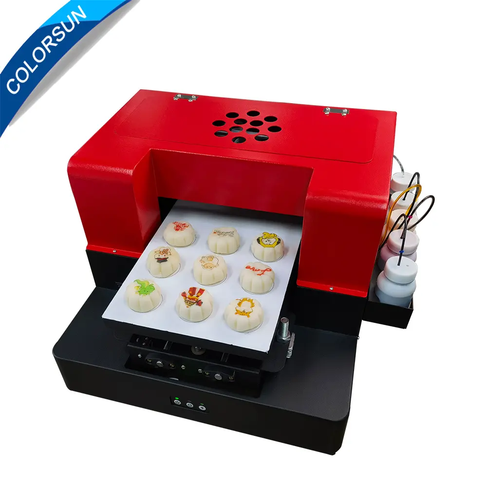 A4 food Printer Direct Printing /Wafer paper Biscuits/macaron/M bean fondant FREE Edible Ink Inkjet ink printer
