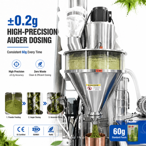 Máquina de Alta Velocidad para Llenado y Sellado de Bolsas Preformadas Doypack para Polvo de Matcha, Té Verde, Bebidas Lácteas y Proteína en Polvo - Product Image 4