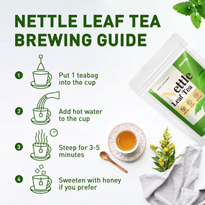 Sachets de thé aux feuilles de marron, prêts à l'emploi (OEM/ODM), sans caféine, sans gluten, naturels, végétaliens, sans OGM, pour le bien-être général - Product Image 3