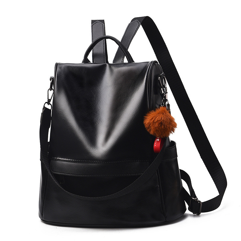 black leather girls backpack purse Women 2 pcs set  Kattee and easy everyday organization Barsine Girls Fashion Mini Backpack