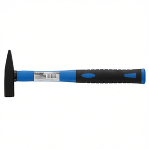 Martillo tipo alemán Fervi de 320g con cabeza de acero y mango azul para trabajo en metal y carpintería - Product Image 2