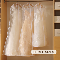 Housse de rangement anti-poussière personnalisée avec logo pour robes longues, robes de mariée, sac de protection pour robes de mariée pour les boutiques de robes de mariée