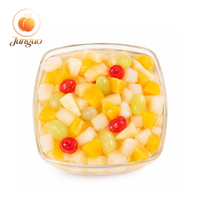 Koktail Buah Campur Kaleng Tropis Persik Kuning Jeruk Mandarin Nanas Pir 850g Grosir Pasokan Katering