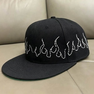 Bonés Snapback Lisos de Alta Qualidade OEM ODM para Atacado com Aba Reta, Etiquetas e Bordado 3D Hip Hop - Boné de Beisebol - Product Image 2