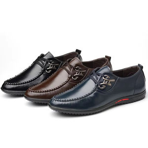 New Trend Elegant Style Genuine Leather Men's Slip-On Pointed Toe <b>Waterproof</b> Arch Support Dress Wedding Party <b>Shoes</b> for All - Product Image 3