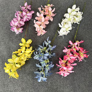 Flores Artificiales de Bauhinia sin Hojas, de Seda Densa, para Decoración de Bodas, Moldeadas por Inyección en China, Ligeras - Product Image 1
