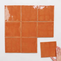 Carreaux de zellige marocains rustiques faits à la main, décoration murale et de sol moderne pour l'intérieur, carreaux résistants aux acides et à l'usure pour appartement