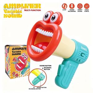 Lustiges Stimmveränderndes Cartoon-Megaphon mit Großem Mund für Kinder mit Mini-Lautsprecher Interessantes Geschenk für Outdoor-Aktivitäten - Product Image 5