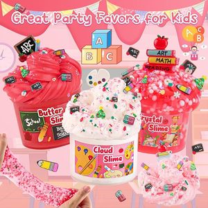 Kit de Slime Educativo Rojo con Slime Nube de Mantequilla y Cristal, Adornos Escolares, Recuerdos para Fiestas Infantiles, Venta al por Mayor, Suministro de Fábrica OEM ODM - Product Image 2