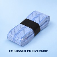 Sangle de raquette de tennis non perforée, antidérapante, absorbante, adhérente, en PU gaufré plat, pour badminton et pickleball