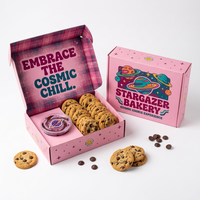 Boîtes à pâtisserie personnalisées biodégradables pour biscuits et donuts, en papier alimentaire, avec logo