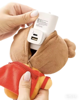 Banque d'alimentation en peluche personnalisée mignonne en forme d'ours 2400MAH, 5000MAH, 5200mah, chargeur de jouet en peluche, batterie portable avec certification KC
