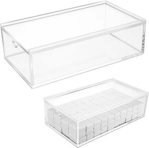 Boîte de rangement et de présentation multifonctionnelle transparente en acrylique pour <span class=keywords><strong>Mahjong</strong></span> américain Leti – Vente chaude transfrontalière - Product Image 1