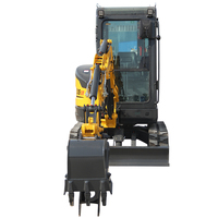 Excavatrice SHANTUI 2,8 tonnes, moteur diesel YANMAR EPA, chenilles, avec cabine
