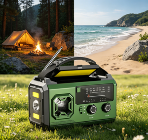 <span class=keywords><strong>Radio</strong></span> di Emergenza <span class=keywords><strong>Portatile</strong></span> AM/FM/WB da 20000mAh Alimentata via <span class=keywords><strong>USB</strong></span> <span class=keywords><strong>con</strong></span> Uscita 10-30W e Torcia ad Alta Luminosità - Product Image 5