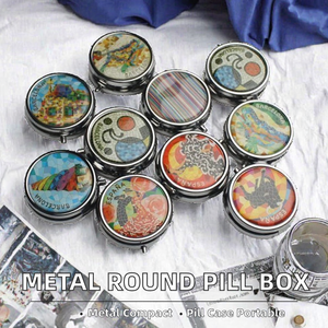 PINBO Metal Round Pocket <b>Pill</b> Storage <b>Case</b> Container Model LX2112 Guangdong China - Product Image 2