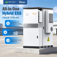 Système de stockage d'énergie industriel tout-en-un JApower 100 kW 398 kWh refroidi par air avec onduleur hybride Solis pour l'alimentation de secours des grandes installations commerciales