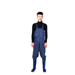 Wader de poitrine en pvc pour hommes et femmes, <span class=keywords><strong>chaussures</strong></span> de pêche et chasse imperméables, pataugeoire de poitrine avec <span class=keywords><strong>chaussures</strong></span> en pvc, offre spéciale, 2020 - Product Image 1