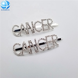 Custom 12 Horoscope Metal Rhinestone <strong>Hair</strong> <strong>Pins</strong> Stick <strong>Bridal</strong> Letters Bobby <strong>Hair</strong> <strong>Pins</strong> Women <strong>Hair</strong> Accessory Ornament - Product Image 4
