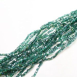Nouveauté 2026 : Perles de cristal faites à la main <span class=keywords><strong>en</strong></span> gros, perles carrées <span class=keywords><strong>en</strong></span> <span class=keywords><strong>verre</strong></span> de 2 mm <span class=keywords><strong>pour</strong></span> rideaux, bijoux, lustres - Product Image 5