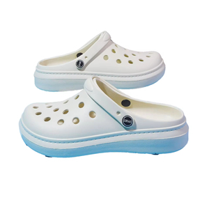 รองเท้าแตะคู่สีขาวสำหรับวัยรุ่น  แบบนุ่ม สวมใส่สบาย  สำหรับผู้ชาย  ขายส่ง  รองเท้ารัดส้นแบบมีรู  พร้อมโลโก้  วัสดุ EVA สำหรับฤดูร้อนและฤดูหนาว  แบบเรียบง่าย  ขายส่ง - Product Image 2