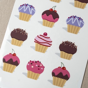 Tùy Chỉnh 3D Không Thấm Nước Nhiệt UV In Ấn Chuyển Giao Nhãn Dập Nổi Logo Vàng Dán Nhãn Vinyl Chất Liệu - Product Image 5