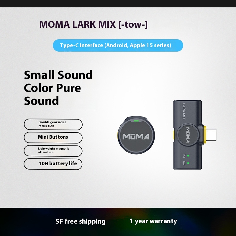 Mengma Lark MIX Mini Wireless Lapel Microphone - Noise Cancelling