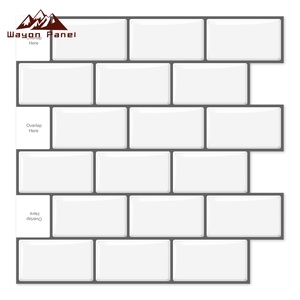 <span class=keywords><strong>Adesivi</strong></span> <span class=keywords><strong>per</strong></span> Piastrelle <span class=keywords><strong>3D</strong></span> in Gel PU Wayon, Design Moderno Stile Subway, Base in PET con Forte Adesivo, Rivestimento Murale Decorativo - Product Image 1