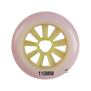 Roues de <span class=keywords><strong>patins</strong></span> à roulettes en ligne professionnelles SHR à rebond élevé et durables 90/100/110 mm, roues 85A 88A - Product Image 4