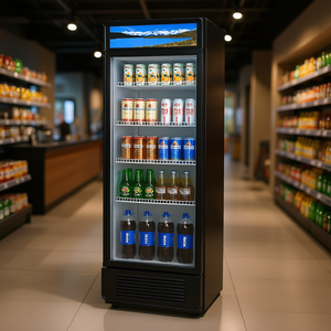 Réfrigérateur commercial avec porte vitrée de 13,3 pieds cubes, unité de présentation pour bars et fêtes - Product Image 2